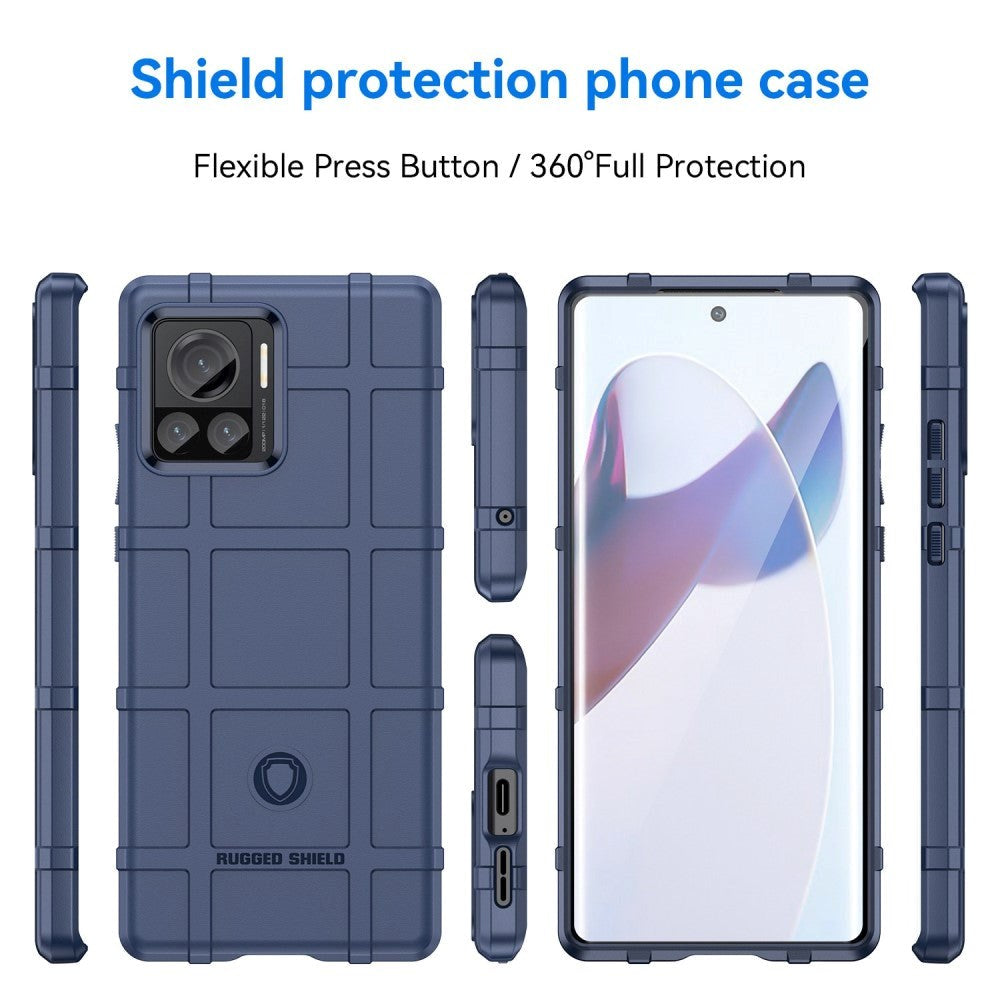 Motorola Edge 30 Ultra Rugged Shield Series Tough Case - Blue