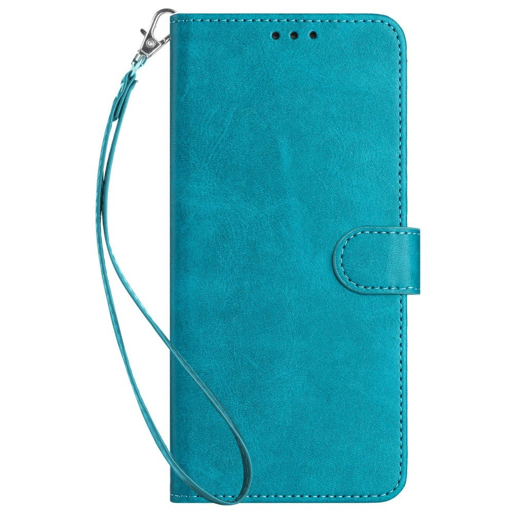 EIDERWOOD Motorola G85 (5G) Imitation Leather case w. Wallet & Strap - Turquoise Blue