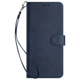 EIDERWOOD Motorola G85 (5G) Imitation Leather case w. Wallet & Strap - Dark Blue