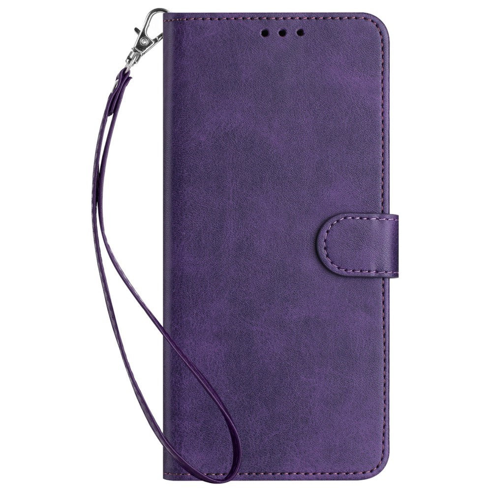 EIDERWOOD Motorola G85 (5G) Imitation Leather case w. Wallet & Strap - Purple