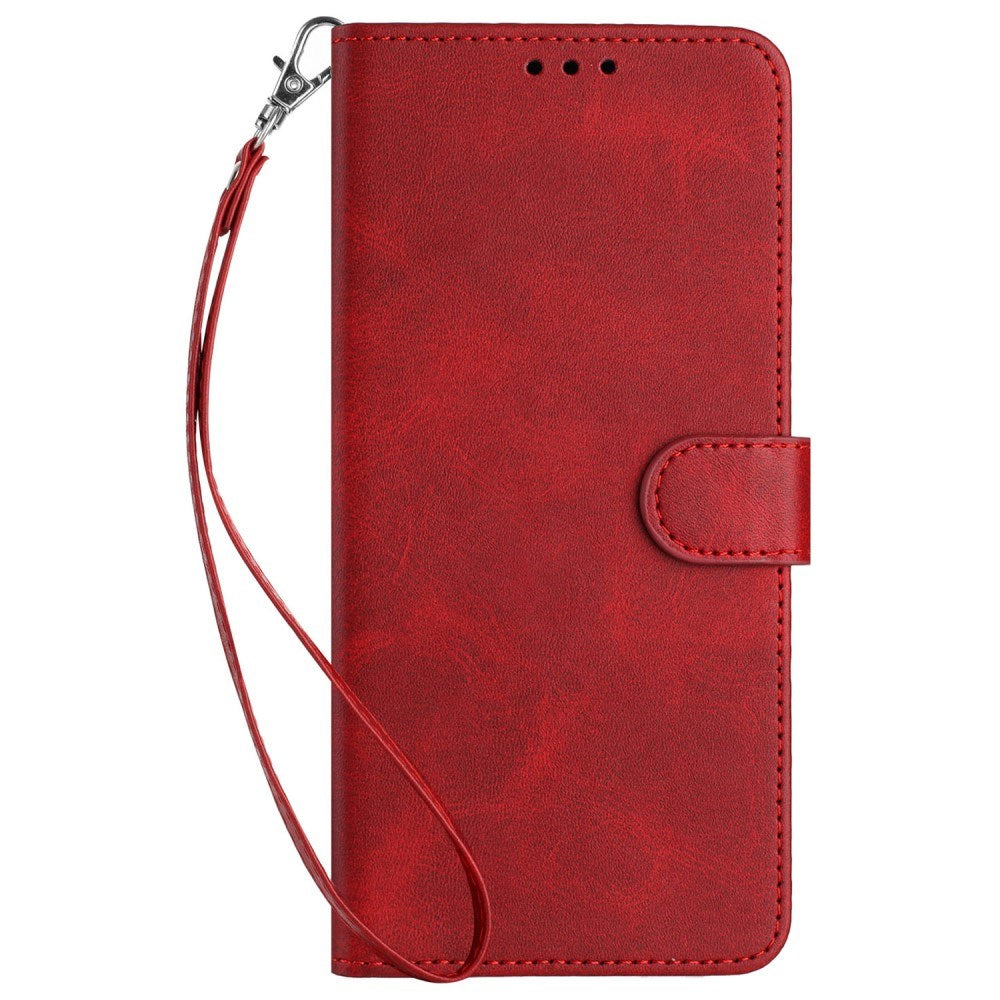 EIDERWOOD Motorola G85 (5G) Imitation Leather case w. Wallet & Strap - Red