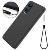 EIDERWOOD OnePlus Nord CE4 Lite (5G) Liquid Silicone Case w. Strap - Black