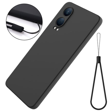 EIDERWOOD OnePlus Nord CE4 Lite (5G) Liquid Silicone Case w. Strap - Black