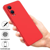 EIDERWOOD OnePlus Nord CE4 Lite (5G) Liquid Silicone Case w. Strap - Red