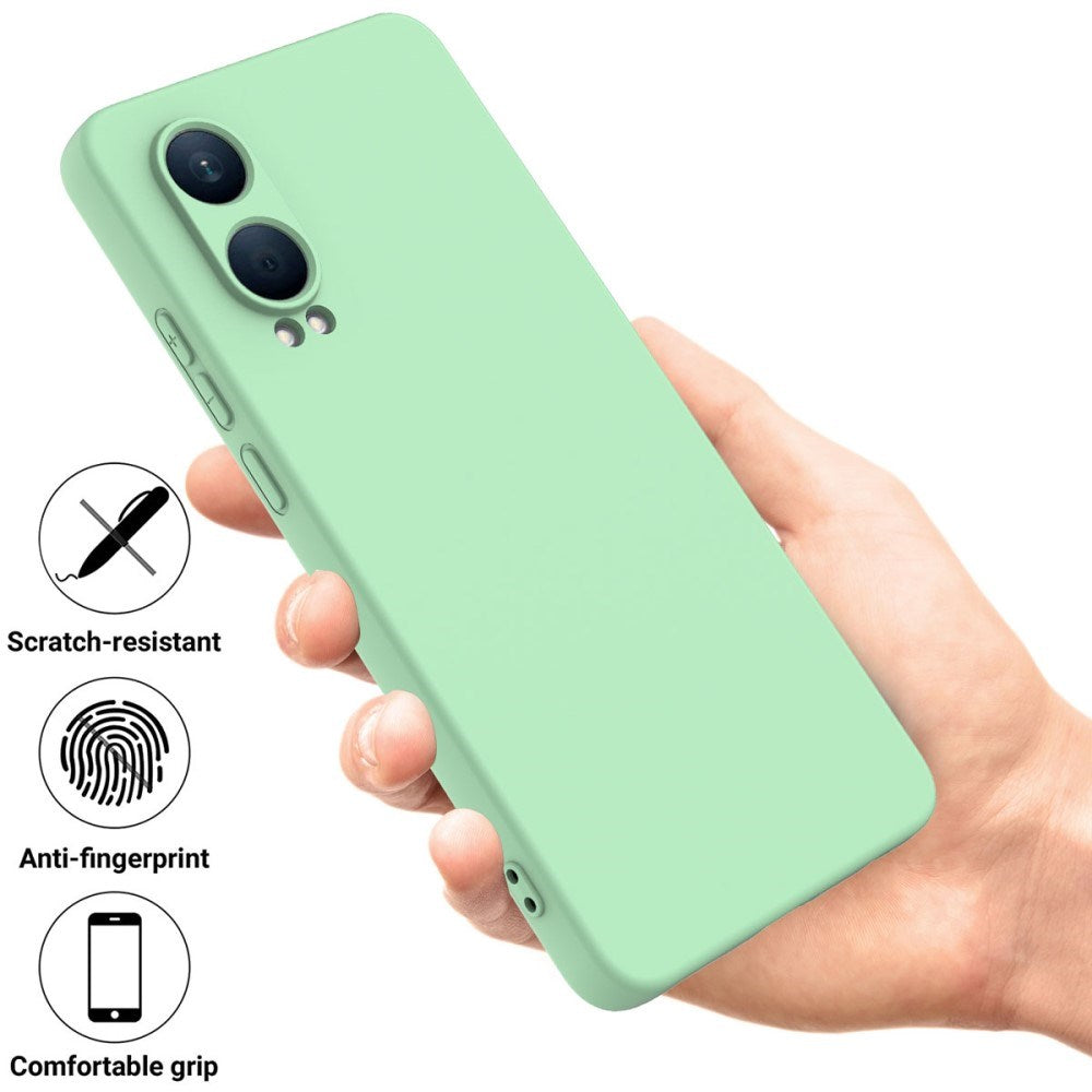 EIDERWOOD OnePlus Nord CE4 Lite (5G) Liquid Silicone Case w. Strap - Green