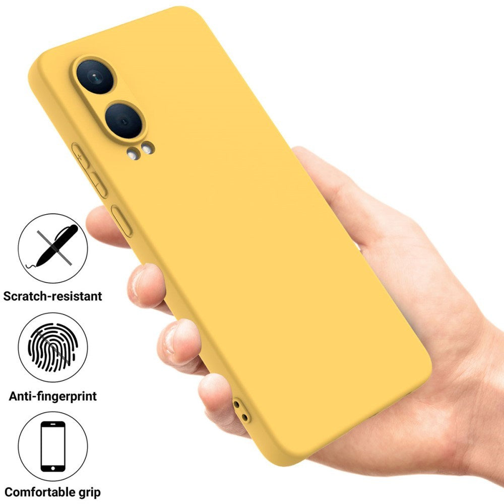 EIDERWOOD OnePlus Nord CE4 Lite (5G) Liquid Silicone Case w. Strap - Yellow
