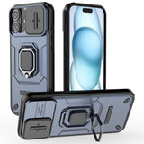 EIDERWOOD iPhone 16 Plus Tough Case w. Magnetic Kickstand & Cam Slider - Blue