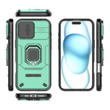 EIDERWOOD iPhone 16 Plus Tough Case w. Magnetic Kickstand & Cam Slider - Green