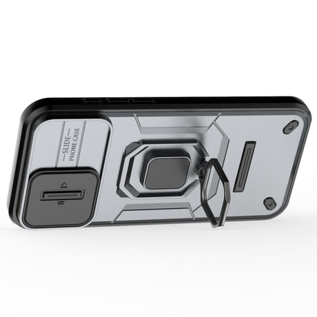 EIDERWOOD iPhone 16 Plus Tough Case w. Magnetic Kickstand & Cam Slider - Grey