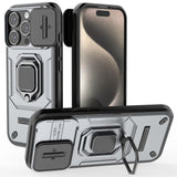 EIDERWOOD iPhone 16 Pro Tough Case w. Magnetic Kickstand & Cam Slider - Grey