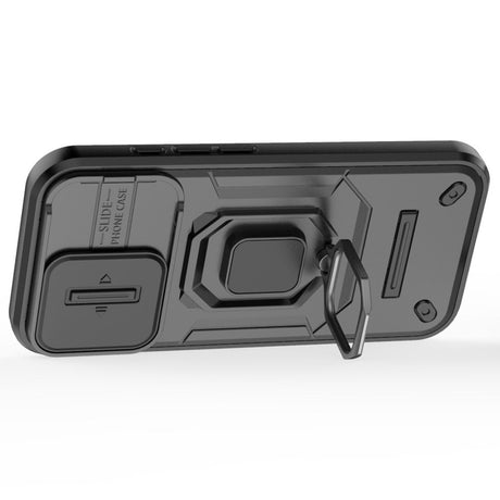 EIDERWOOD iPhone 16 Tough Case w. Magnetic Kickstand & Cam Slider - Black