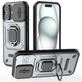 EIDERWOOD iPhone 16 Tough Case w. Magnetic Kickstand & Cam Slider - Grey