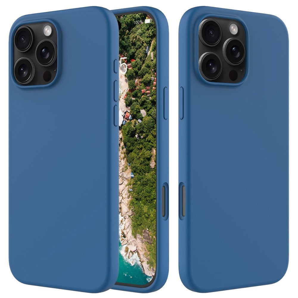 EIDERWOOD iPhone 16 Pro Max Lined Silicone Case - Blue