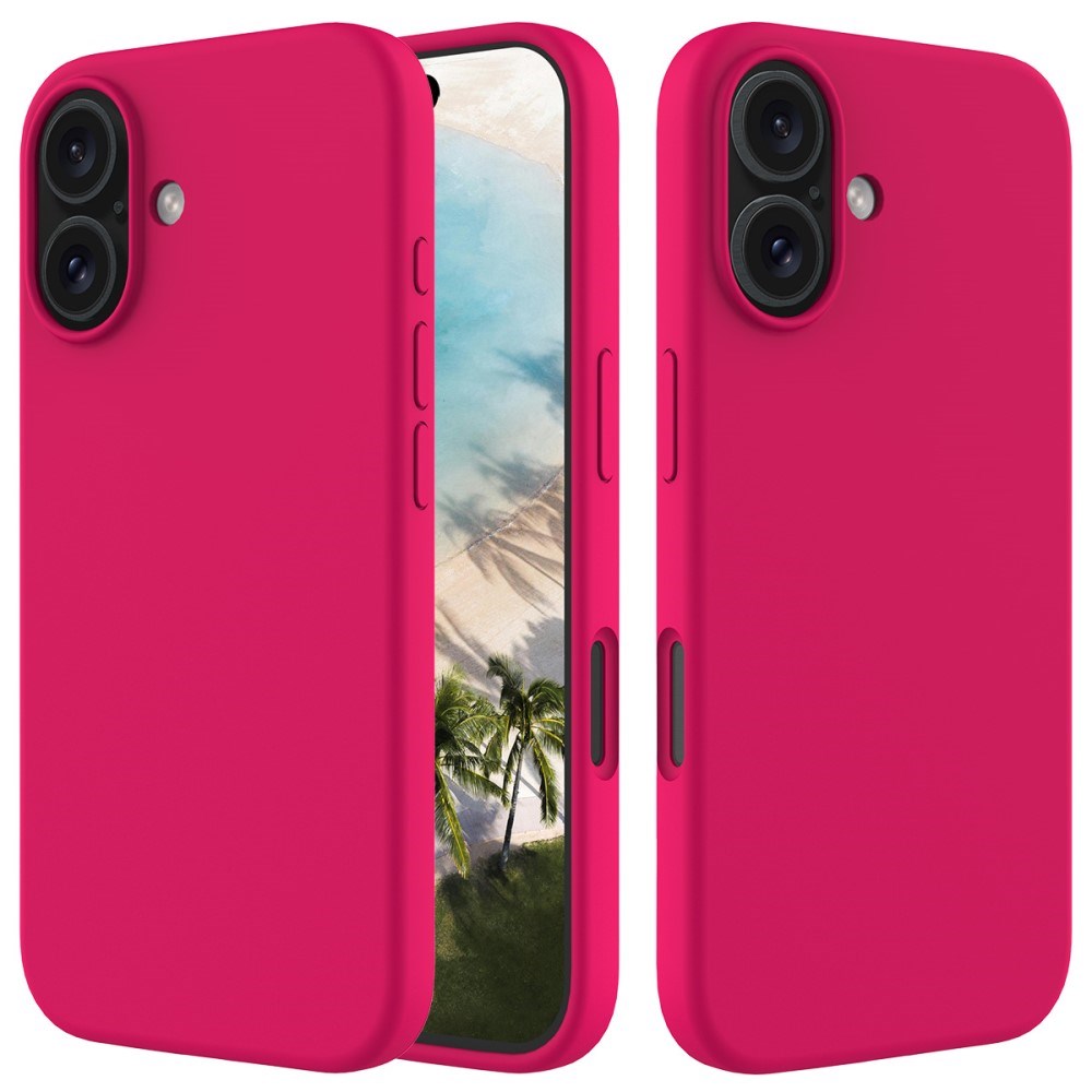 EIDERWOOD iPhone 16 Plus Lined Silicone Case - Coral Red