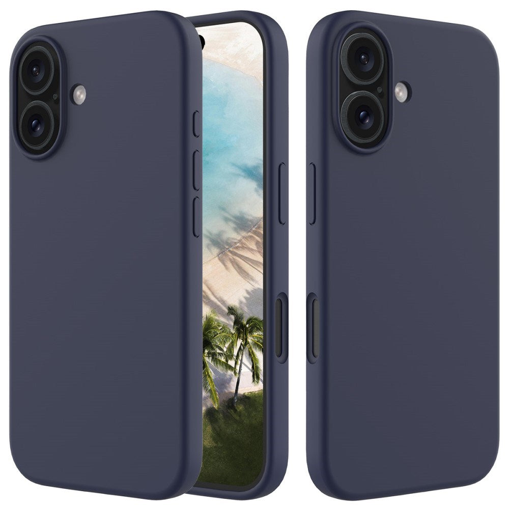 EIDERWOOD iPhone 16 Plus Lined Silicone Case - Dark Blue