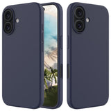 EIDERWOOD iPhone 16 Plus Lined Silicone Case - Dark Blue
