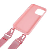 iPhone 16 Pro EIDERWOOD Flexible Plastic Case with Strap - Pink