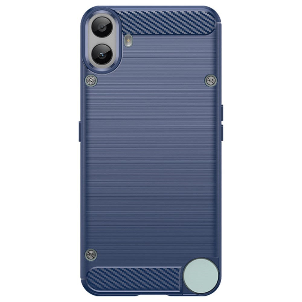EIDERWOOD Nothing CMF Phone 1 Brushed Carbon Fiber Flexible Plastic Case - Blue