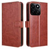 EIDERWOOD Honor 200 Smart Faux Leather Flip Case with Strap - Brown