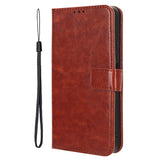 EIDERWOOD Honor 200 Smart Faux Leather Flip Case with Strap - Brown