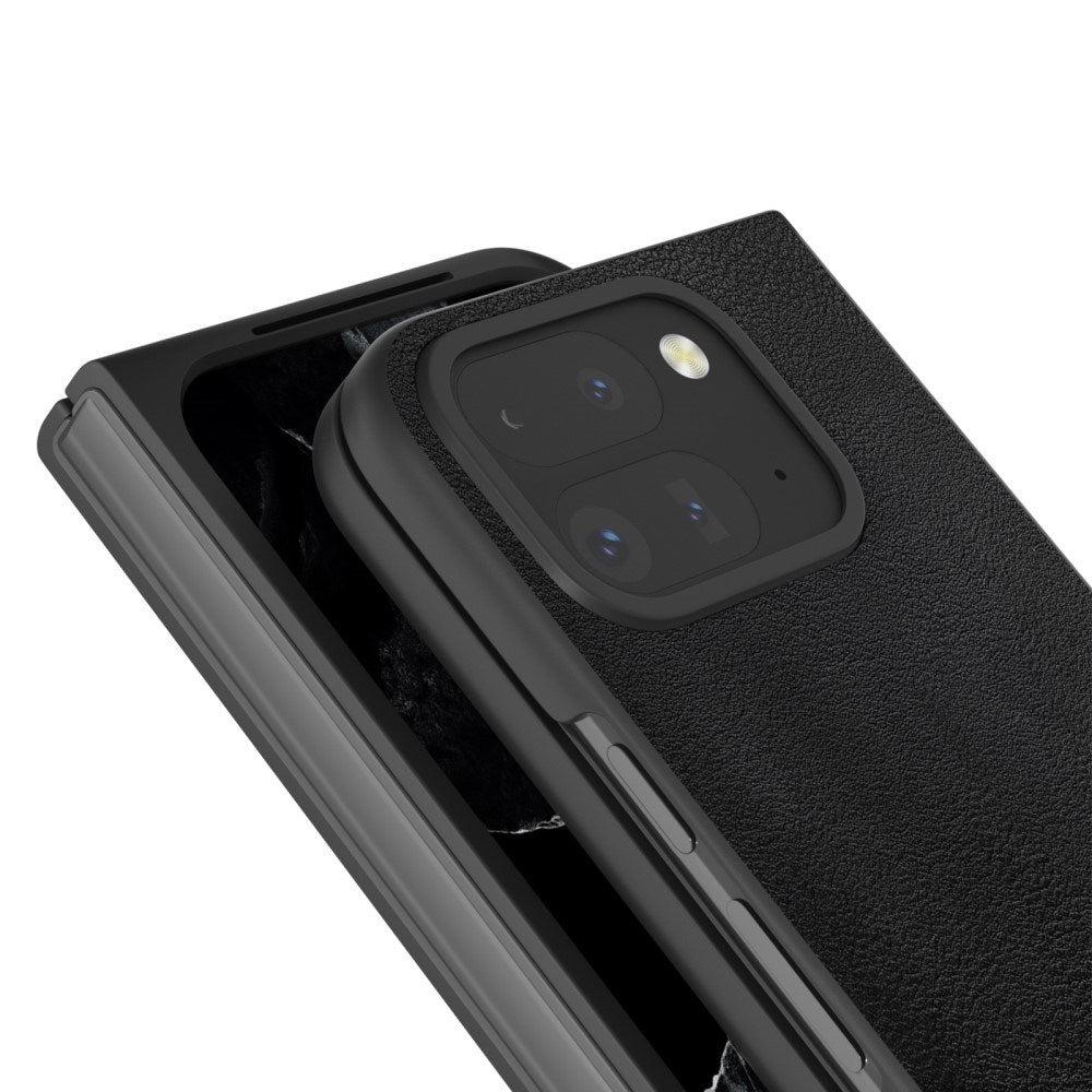 EIDERWOOD Google Pixel 9 Pro Fold (5G) Vegan Leather Case - Black