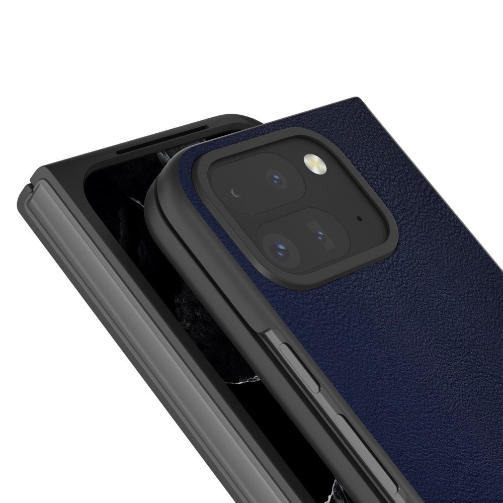 EIDERWOOD Google Pixel 9 Pro Fold (5G) Vegan Leather Case - Dark Blue