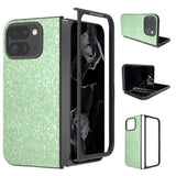 EIDERWOOD Google Pixel 9 Pro Fold (5G) Vegan Leather Glitter Case - Green