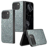 EIDERWOOD Google Pixel 9 Pro Fold (5G) Vegan Leather Glitter Case - Dark Green