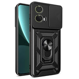 EIDERWOOD Motorola Moto G85 (5G) Tough Case w. Magnetic Kickstand & Cam Slider - Black