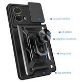 EIDERWOOD Motorola Moto G85 (5G) Tough Case w. Magnetic Kickstand & Cam Slider - Black