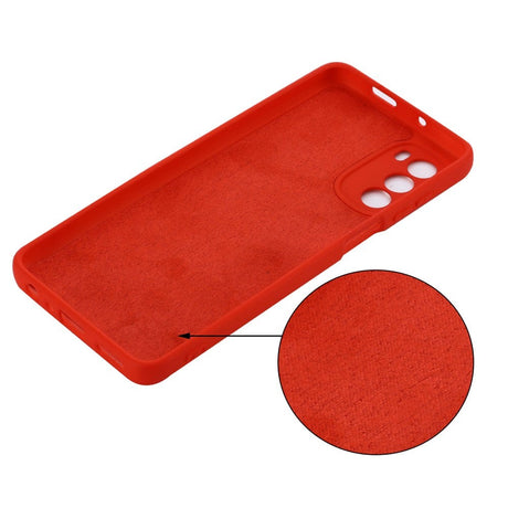 Motorola Moto G62 Silicone Case w. Strap - Red