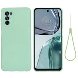 Motorola Moto G62 Silicone Case w. Strap - Green