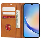 EIDERWOOD Samsung Galaxy A16 (4G/5G) Flip Case with Wallet - Vegan Leather - Light Brown