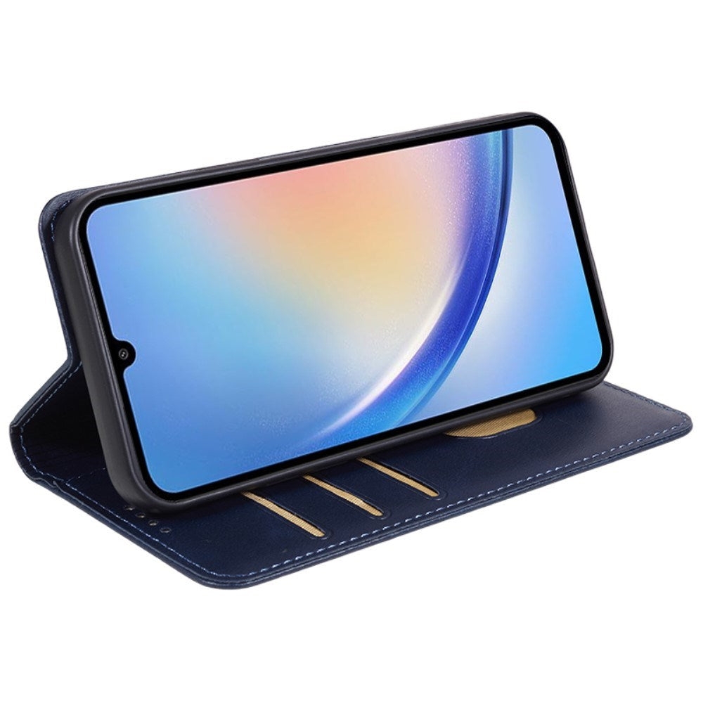 EIDERWOOD Samsung Galaxy A16 (4G/5G) Flip Cover m. Pung - Kunst Læder - Blå