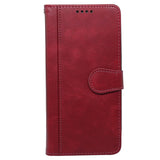 EIDERWOOD iPhone 16 Leather Flip Case w. Stand Function & Wallet - Red