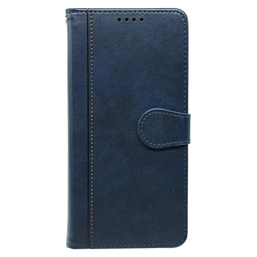 EIDERWOOD iPhone 16 Leather Flip Case w. Stand Function & Wallet - Blue