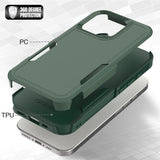 EIDERWOOD iPhone 16 Pro Hybrid Case - Dark Green