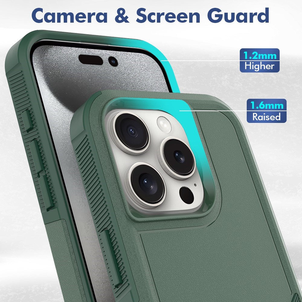 EIDERWOOD iPhone 16 Pro Hybrid Case - Dark Green