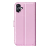 EIDERWOOD Samsung Galaxy A06 Litchi Leather Flip Case w. Wallet - Pink