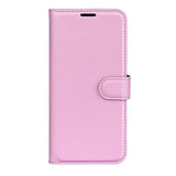 EIDERWOOD TCL 505 Litchi Faux Leather Flip Case with Wallet & Stand Function - Pink