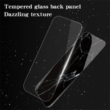 EIDERWOOD iPhone 16 Pro Max Case with Glass Back - Black Marble