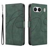 EIDERWOOD OnePlus Nord 4 Patterned Leather Case with Wallet & Strap - Green