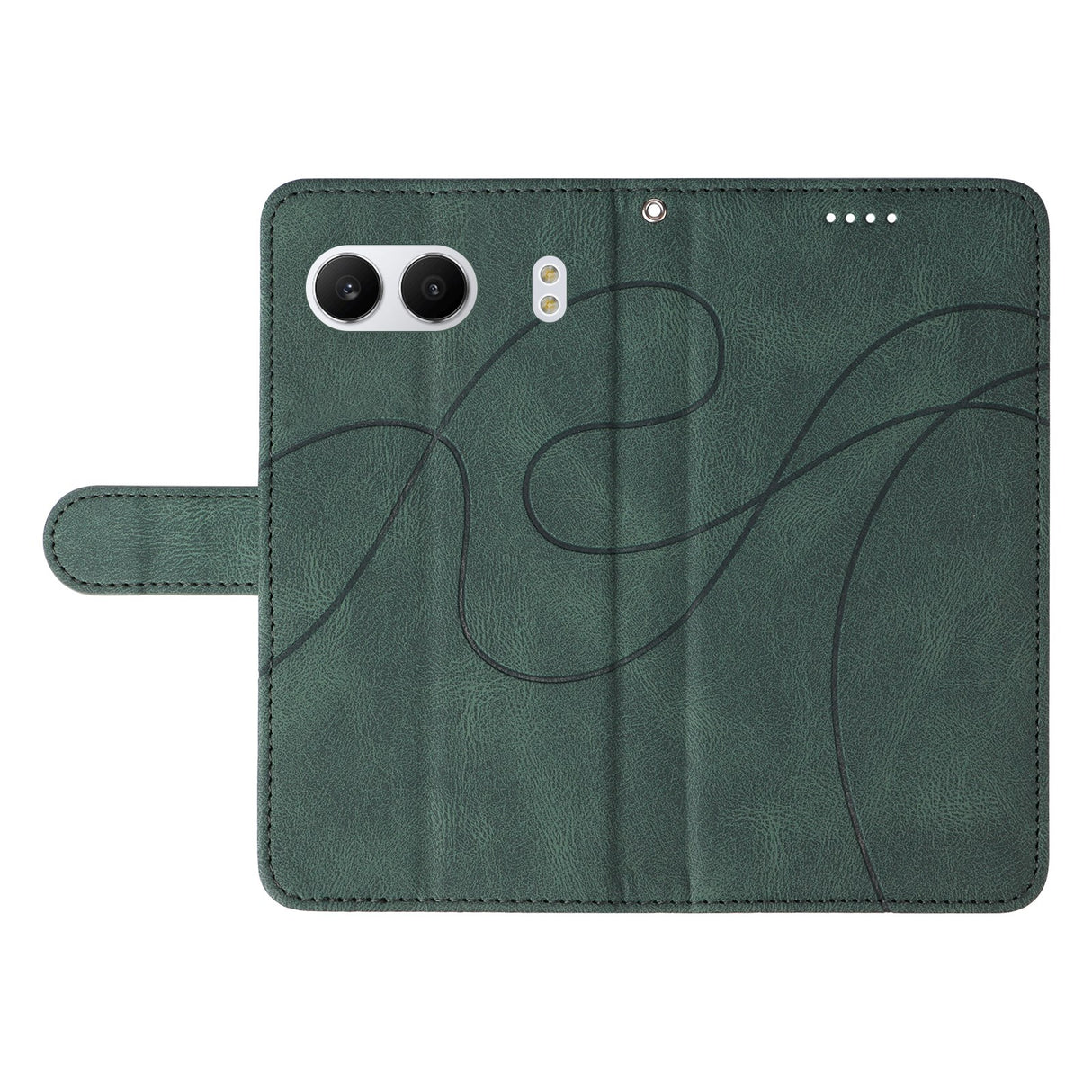 EIDERWOOD OnePlus Nord 4 Patterned Leather Case with Wallet & Strap - Green