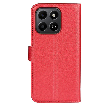 EIDERWOOD Honor X6b Faux Leather Flip Case with Cardholder & Stand Function - Red