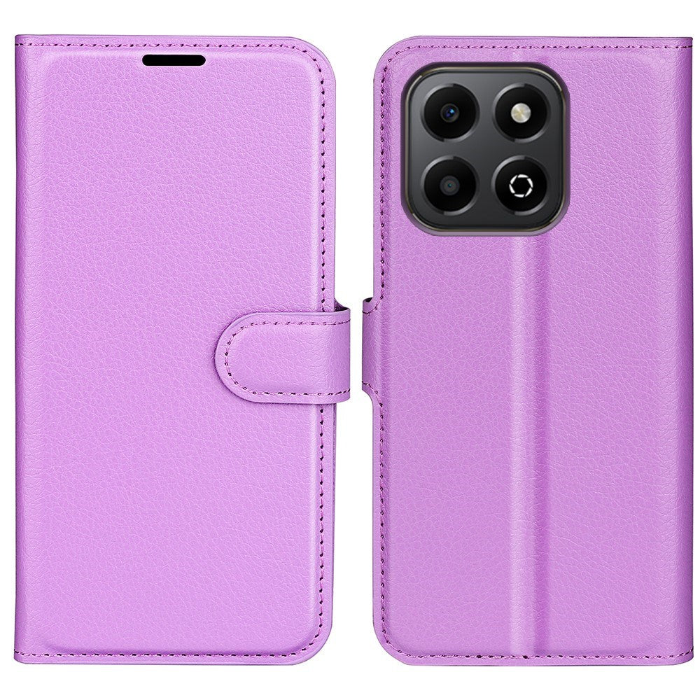 EIDERWOOD Honor X6b Faux Leather Flip Case with Cardholder & Stand Function - Purple