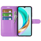 EIDERWOOD Honor X6b Faux Leather Flip Case with Cardholder & Stand Function - Purple