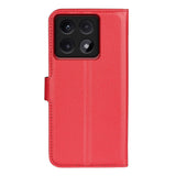 EIDERWOOD Xiaomi 14T Litchi Leather Wallet Case - Red