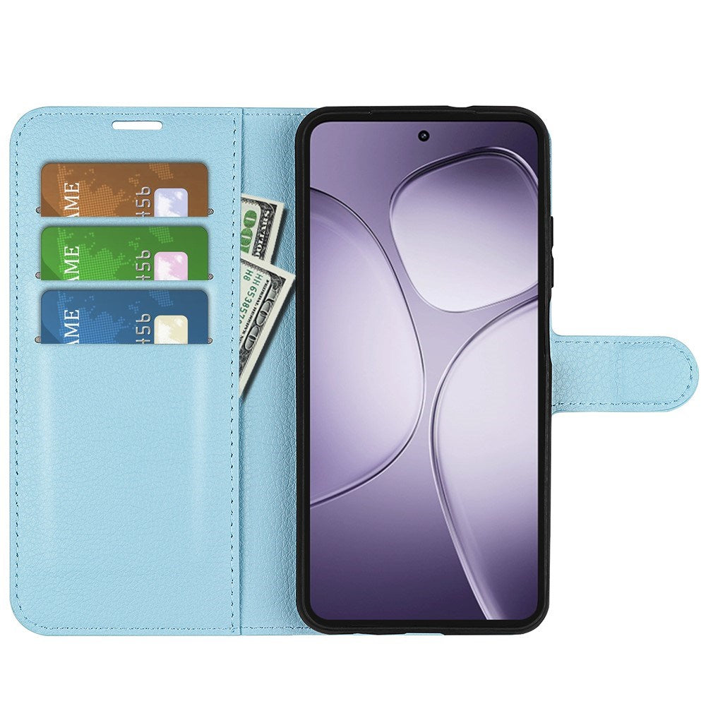 EIDERWOOD Xiaomi 14T Pro Litchi Leather Wallet Case - Blue