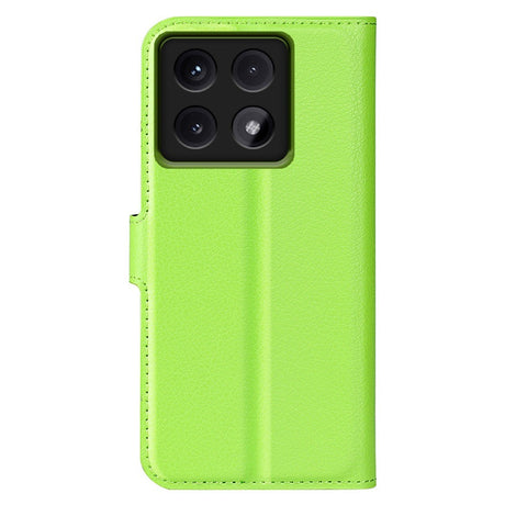 EIDERWOOD Xiaomi 14T Pro Litchi Leather Wallet Case - Green