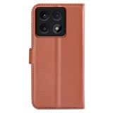 EIDERWOOD Xiaomi 14T Pro Litchi Leather Wallet Case - Brown